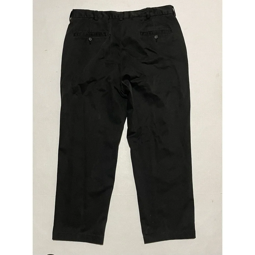 Brooks‎ Brothers Chino Advantage Clark Fit Pants 36 X 28 Black Straight Leg
